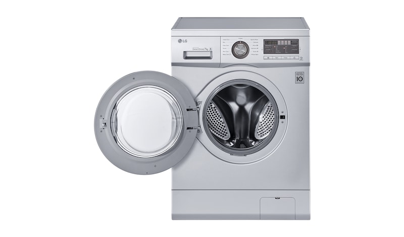 LG 7KG Front Loading Silver Washing Machine, F1296QD23