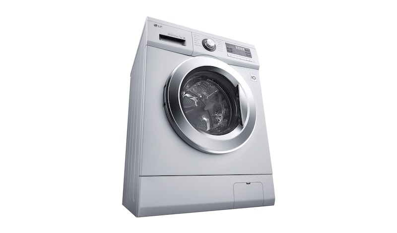 LG 7KG Front Loading Silver Washing Machine, F1296QD23
