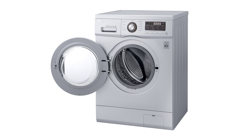 LG 7KG Front Loading Silver Washing Machine, F1296QD23