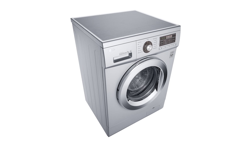 LG 7KG Front Loading Silver Washing Machine, F1296QD23