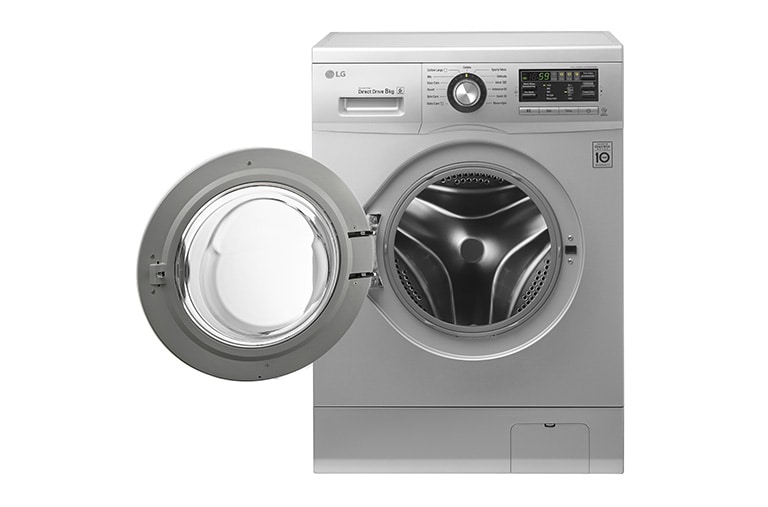 LG 8KG Front Loading Silver Washing Machine , F1496TD23