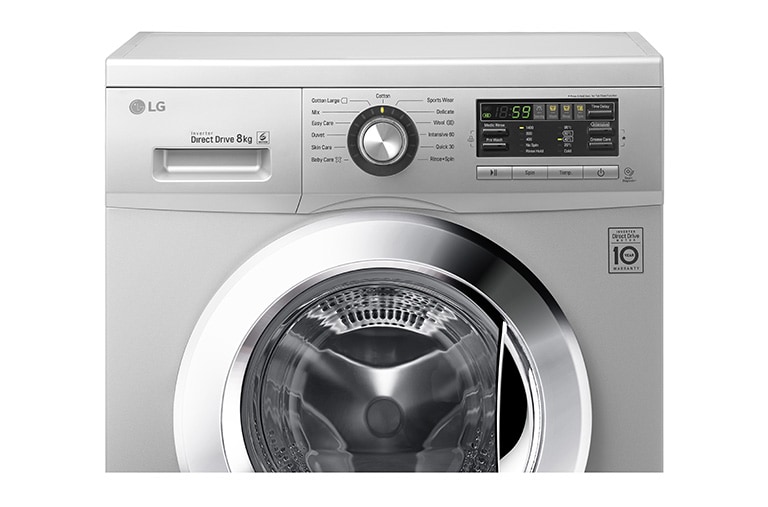 LG 8KG Front Loading Silver Washing Machine , F1496TD23