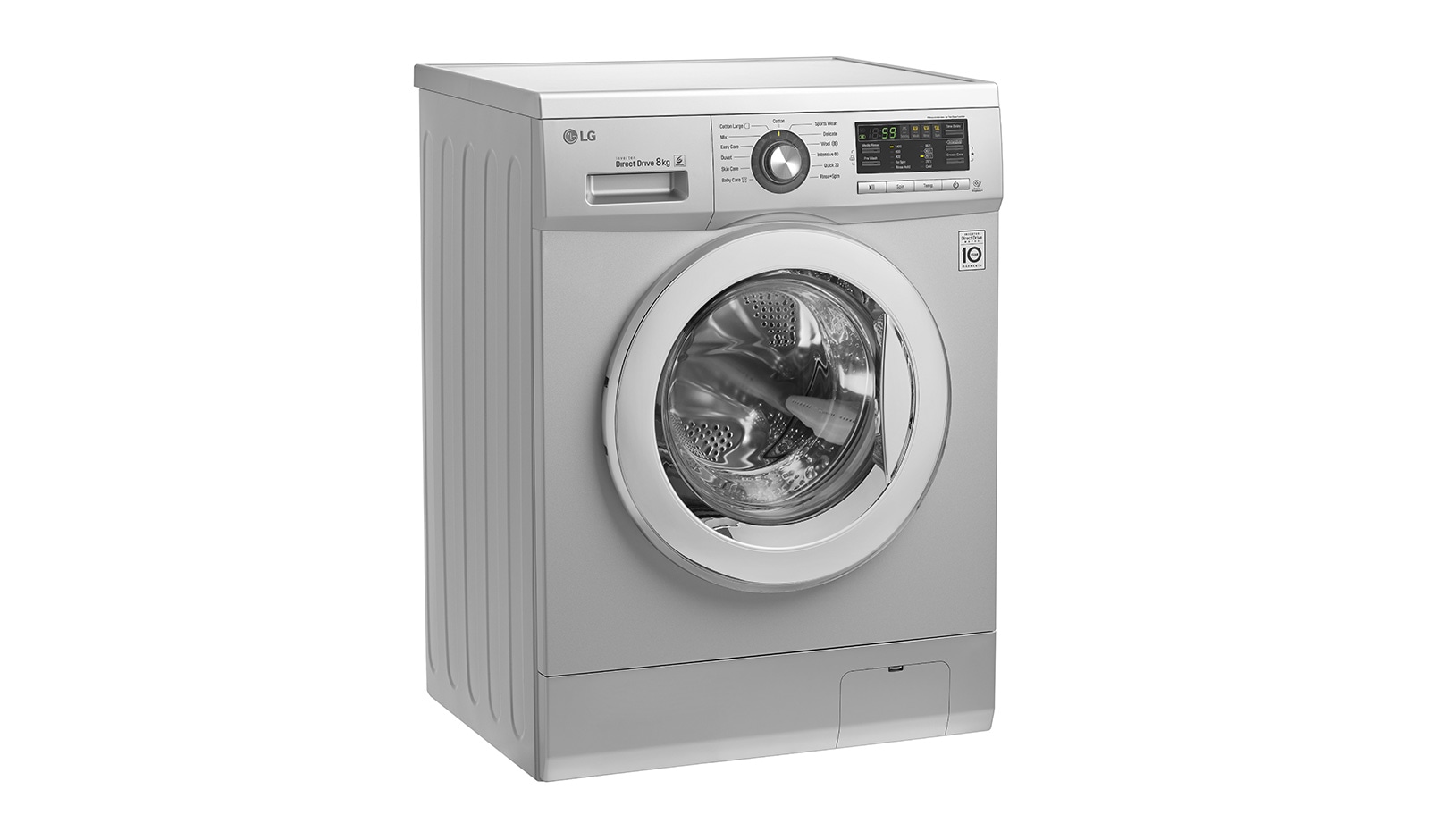 LG 8KG Front Loading Silver Washing Machine , F1496TD23