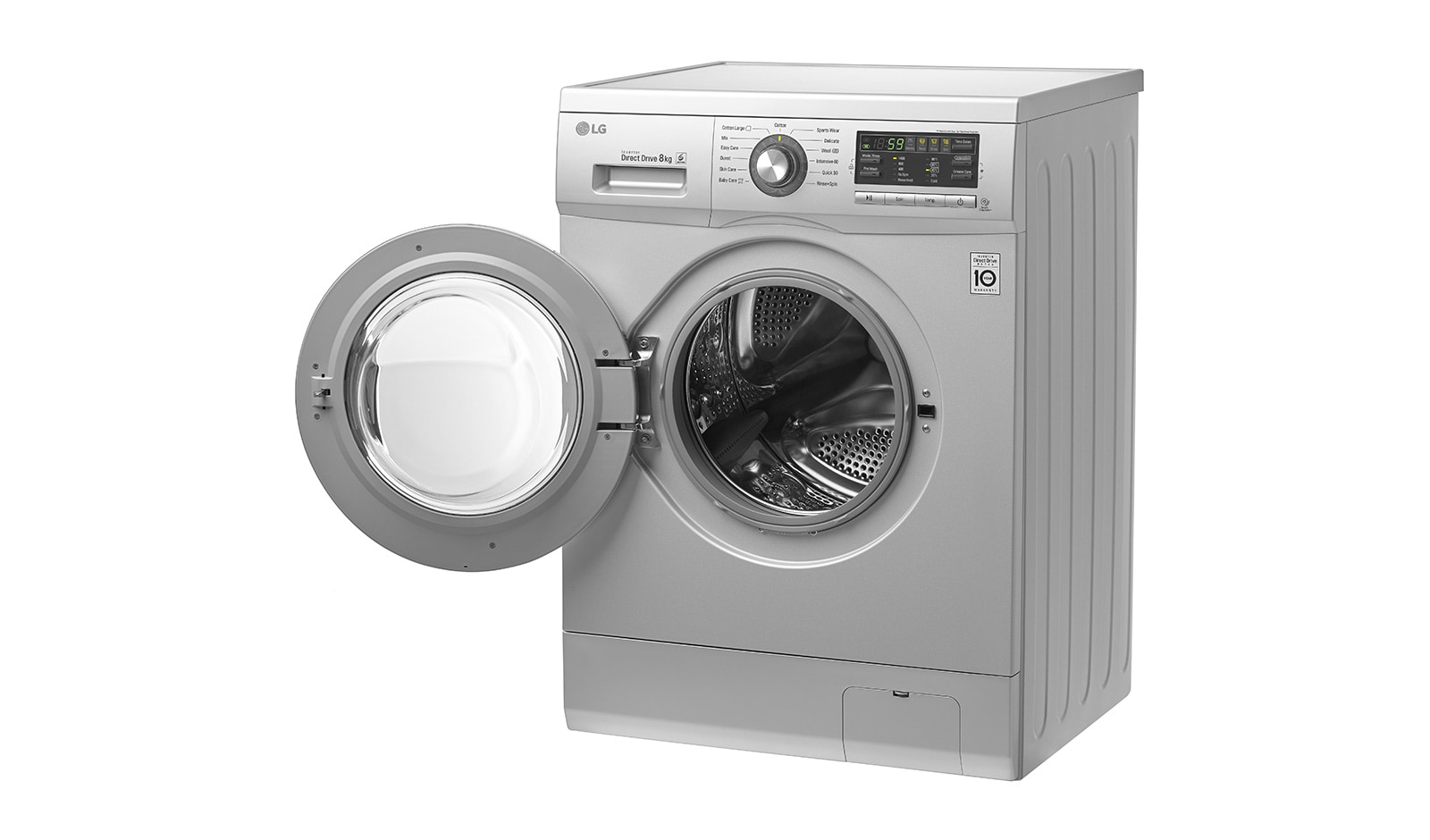 LG 8KG Front Loading Silver Washing Machine , F1496TD23