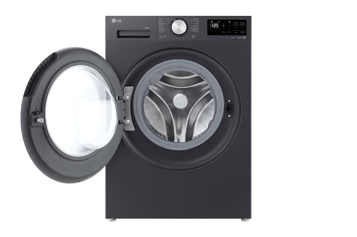 Front open view of LG front load washing machine