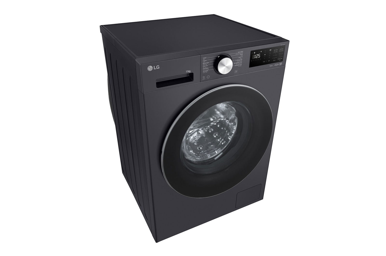 Detailed view of the detergent drawer