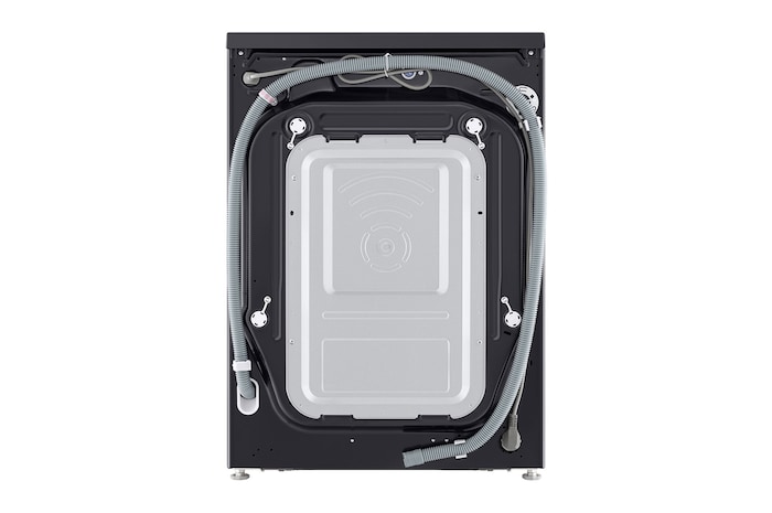 Rear view of LG washer dryer combo