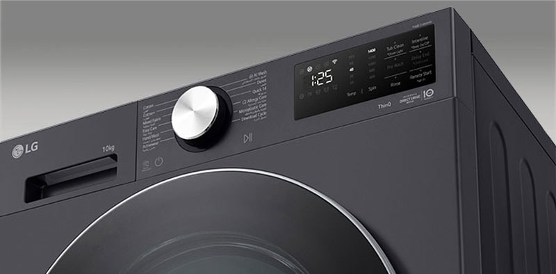 Washing machine dial and panel