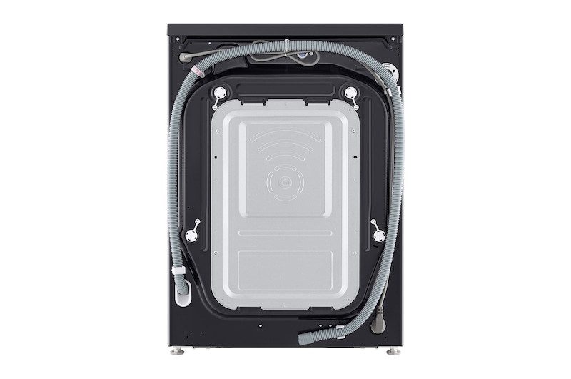 Rear view of LG washer dryer combo