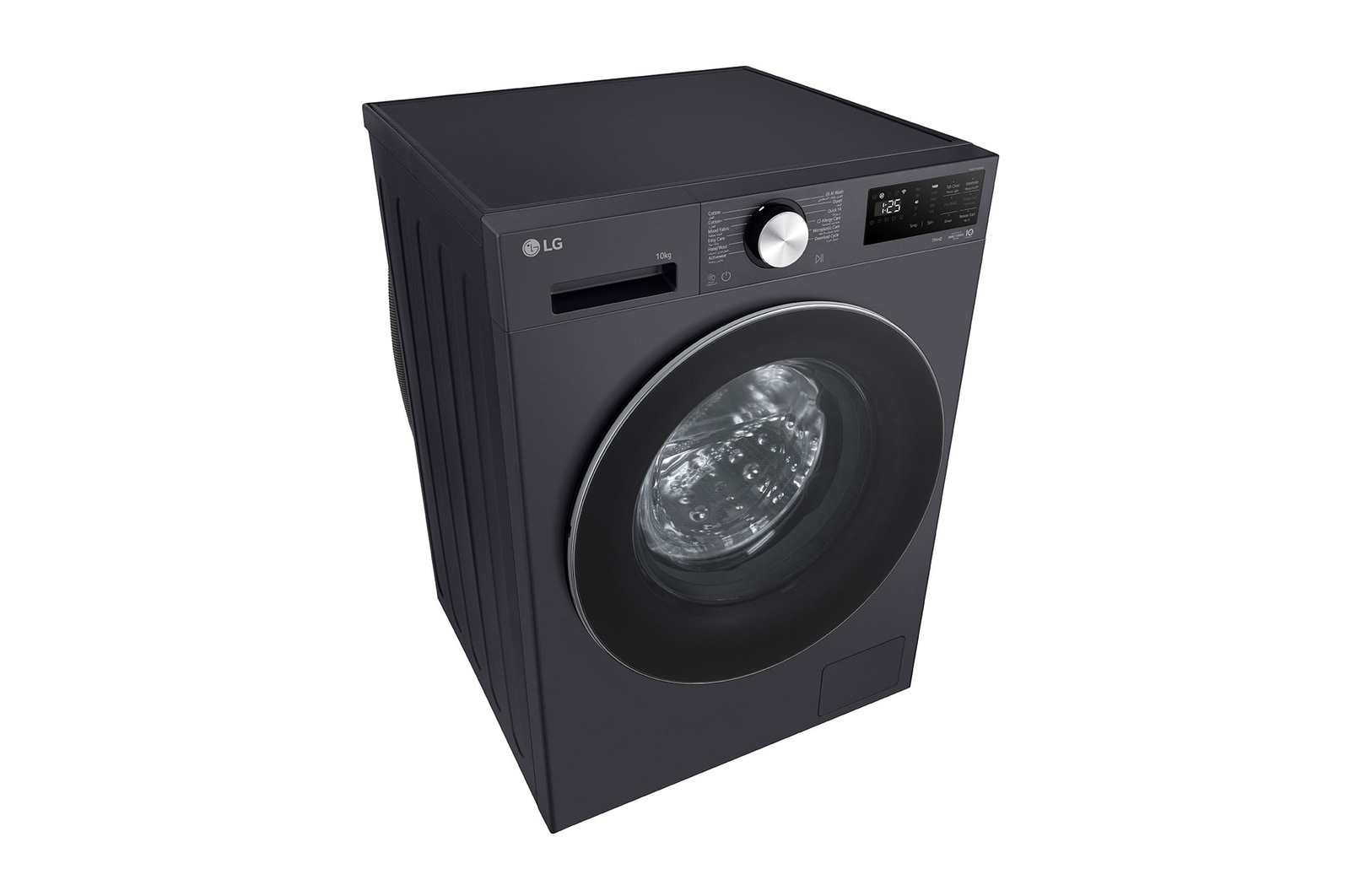 Detailed view of the detergent drawer