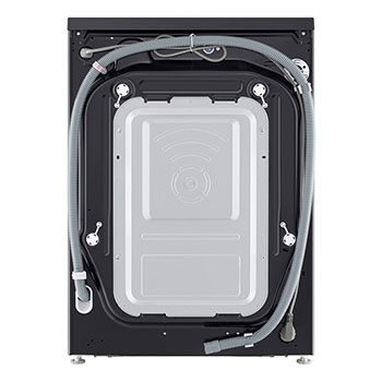 Rear view of LG washer dryer combo