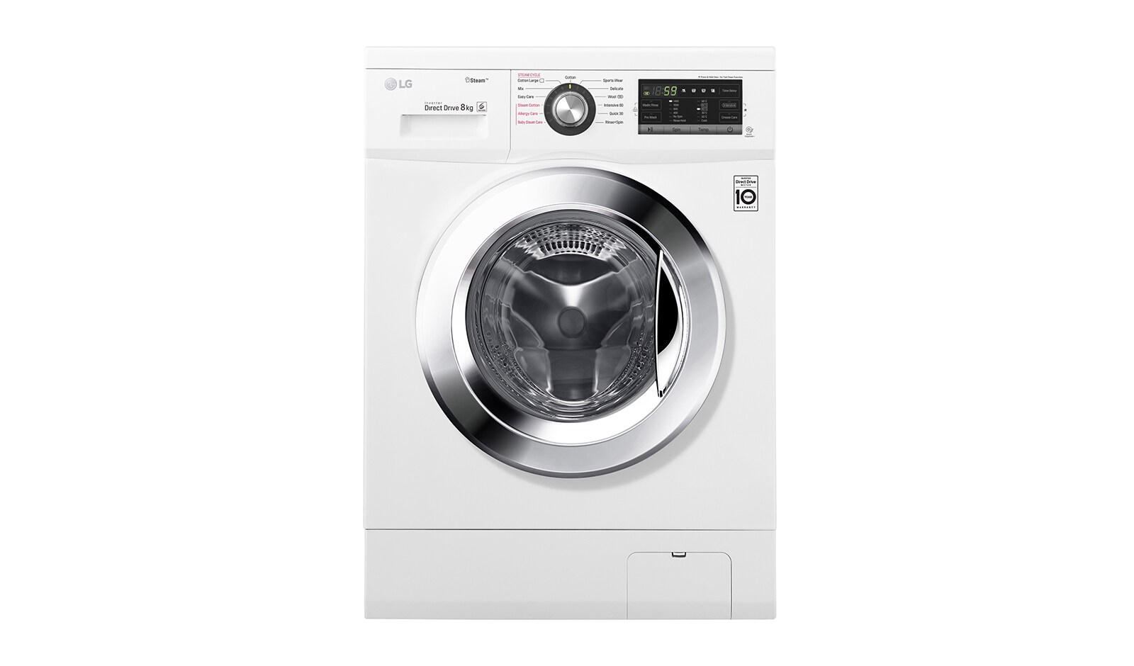 LG 8KG Steam Washing Machine Chrome Knob, FH4G6TDY2