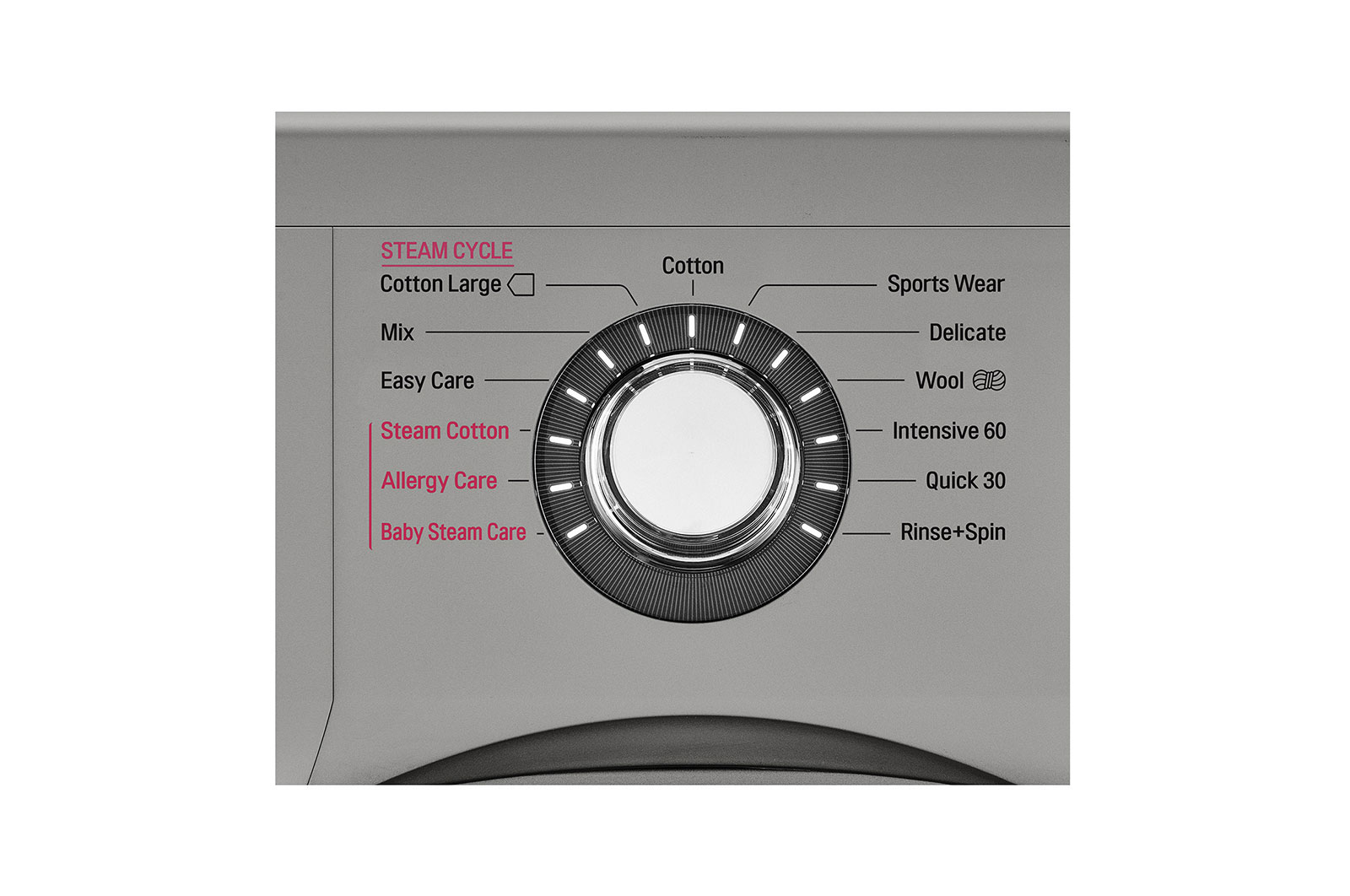 LG 8KG Steam Washing Machine Chrome Knob, FH4G6TDY6