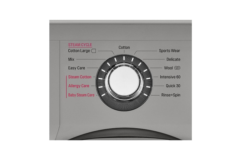 LG 8KG Steam Washing Machine Chrome Knob, FH4G6TDY6