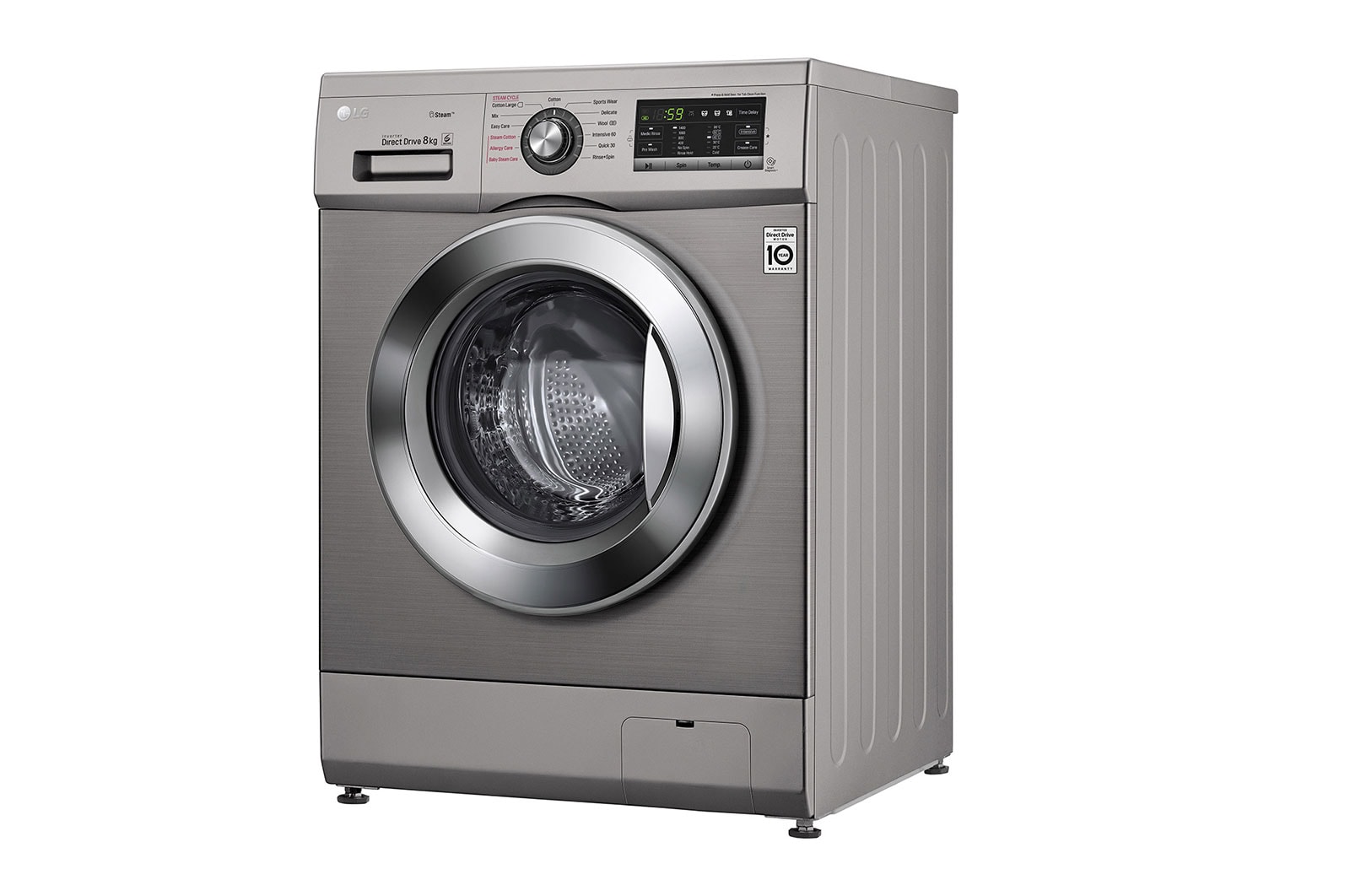 LG 8KG Steam Washing Machine Chrome Knob, FH4G6TDY6