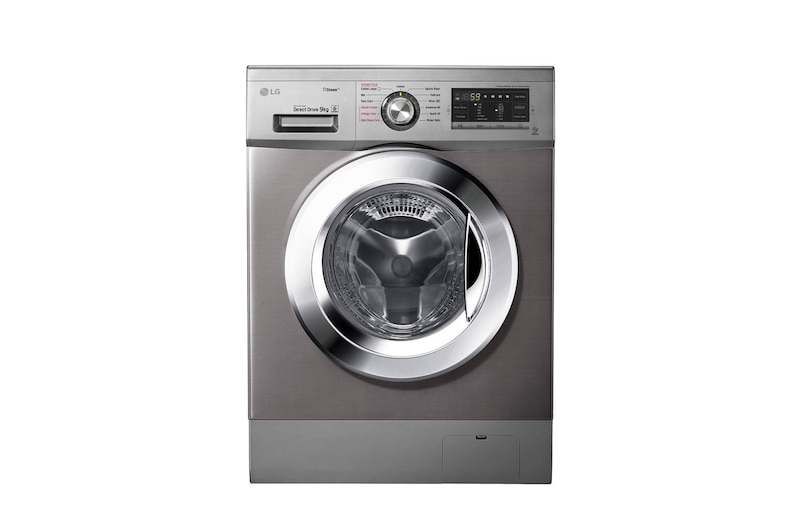 Front view of 9KG Steam Washing Machine & 5KG Dryer, Chrome Knob FH4G6VDGG6