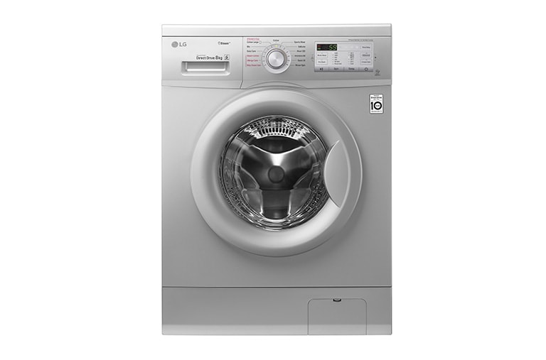 Front view of 8KG Steam Washing Machine Silver Knob FH4G7TDY5