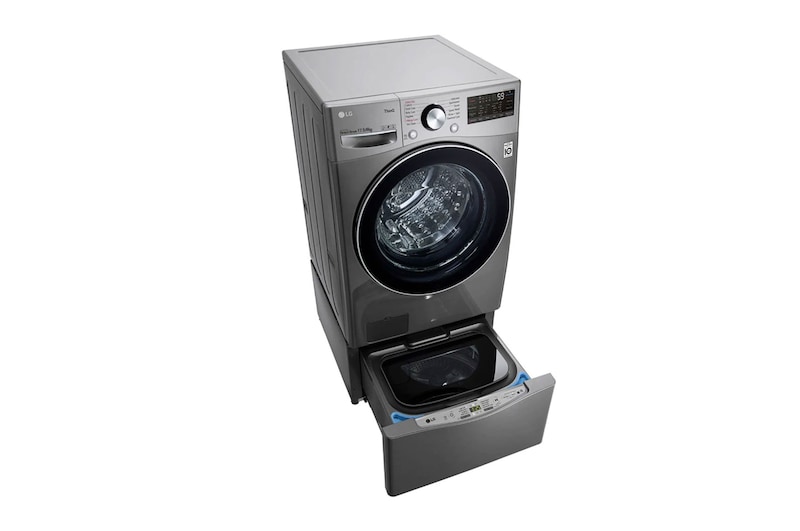 LG Washer 17.5kg + Dryer 8kg Wash Two Load with LG TWINWash™ Washing Machine, FT018TGES