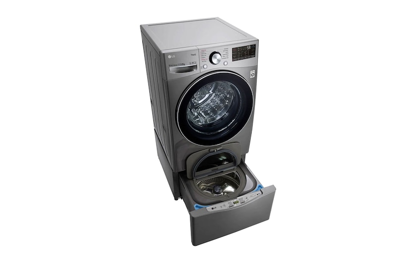 LG Washer 17.5kg + Dryer 8kg Wash Two Load with LG TWINWash™ Washing Machine, FT018TGES