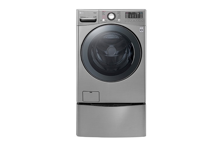 Front view of  18kg&#43; 3.5kg Wash Two Load with LG TWINWash™ Washing Machine FT022K2SS