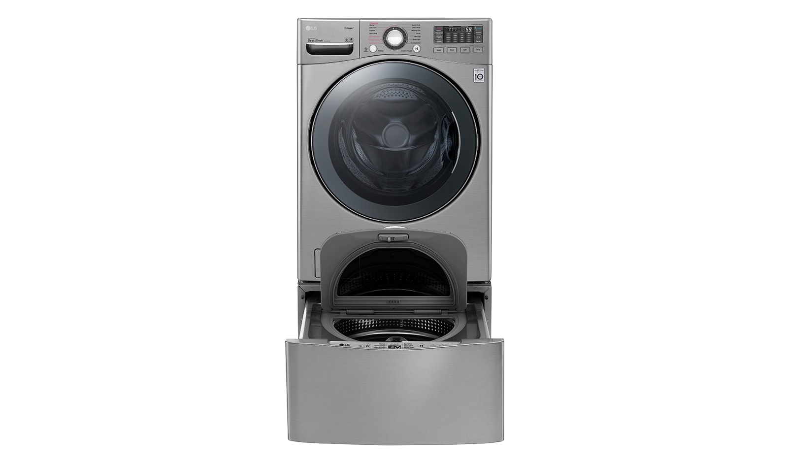 LG  18kg+ 3.5kg Wash Two Load with LG TWINWash™ Washing Machine, FT022K2SS