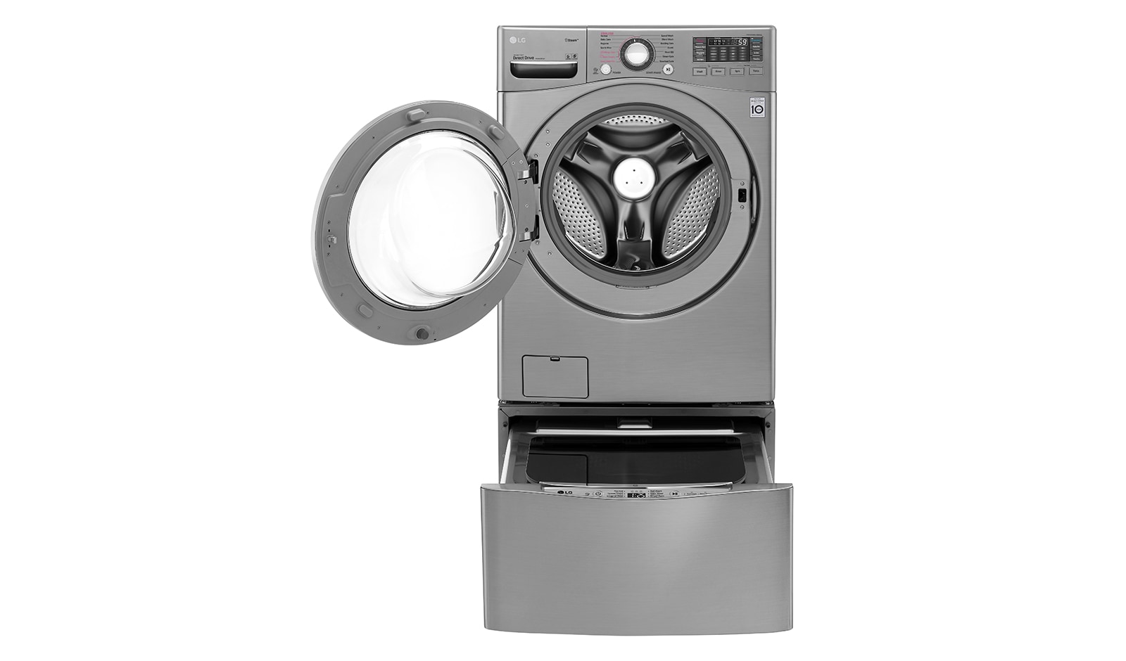 LG  18kg+ 3.5kg Wash Two Load with LG TWINWash™ Washing Machine, FT022K2SS