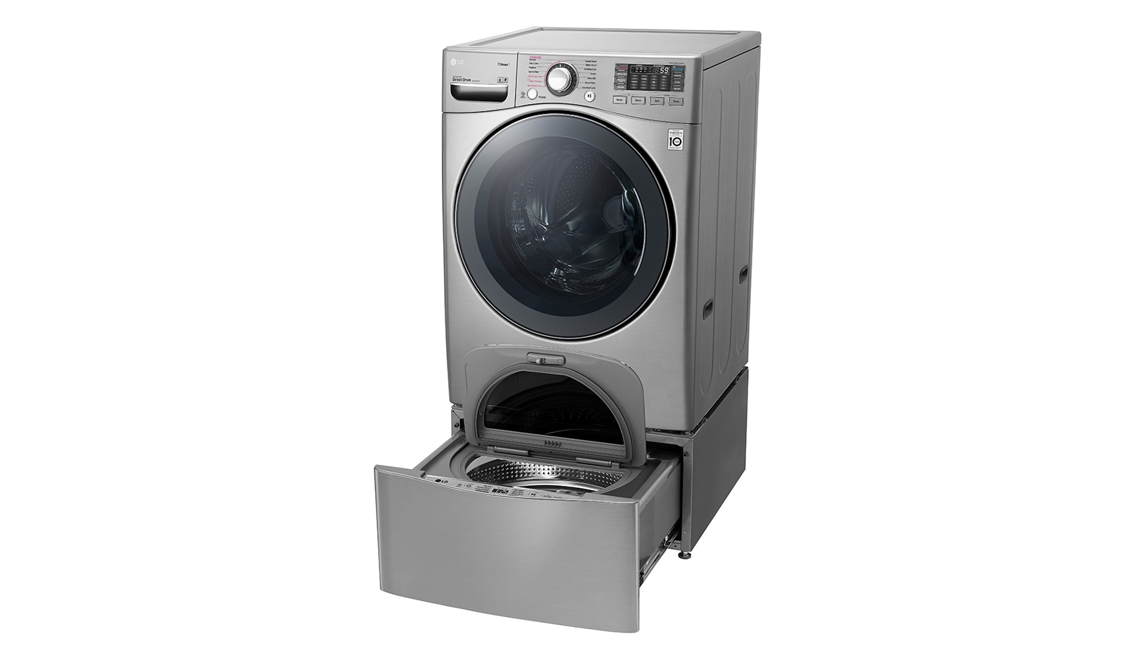 LG  18kg+ 3.5kg Wash Two Load with LG TWINWash™ Washing Machine, FT022K2SS