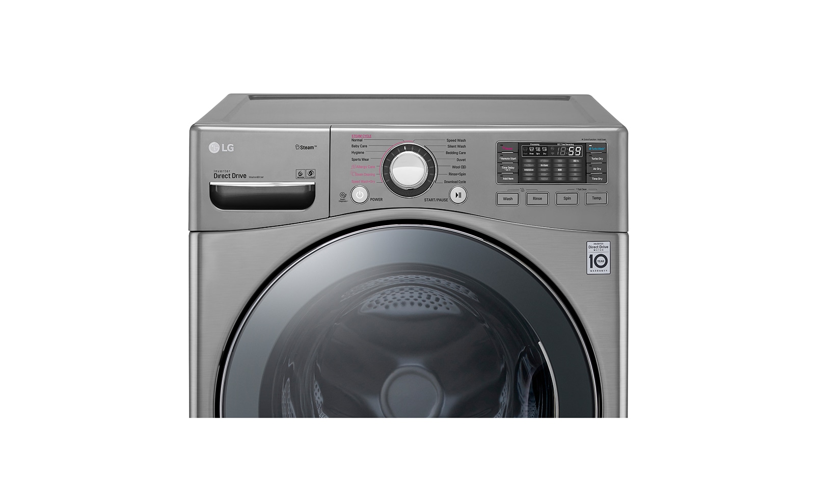 LG  18kg+ 3.5kg Wash Two Load with LG TWINWash™ Washing Machine, FT022K2SS