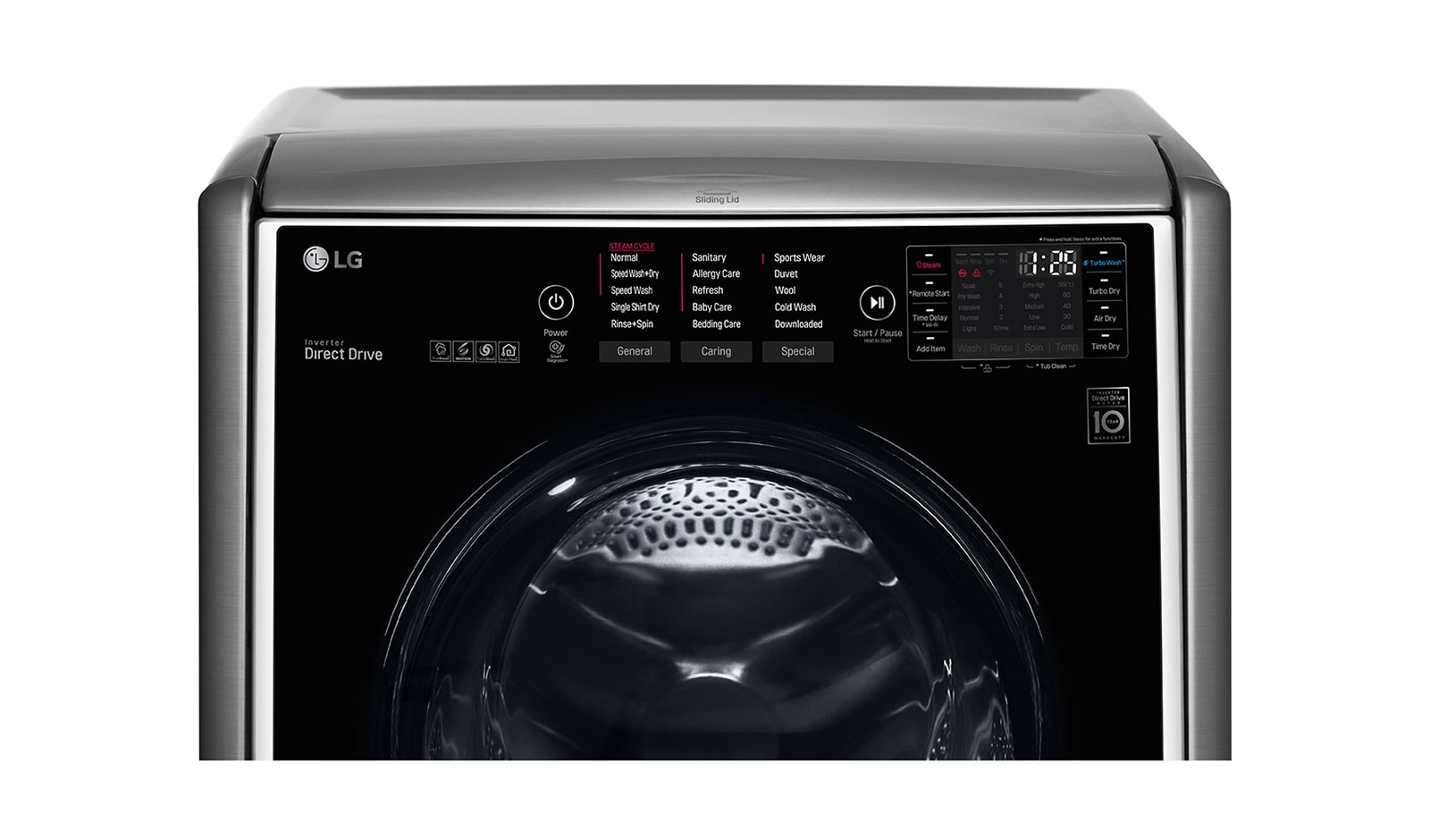 LG 21kg+ 3.5kg Wash Two Load with LG TWINWash™ Washing Machine, FT025C9SS