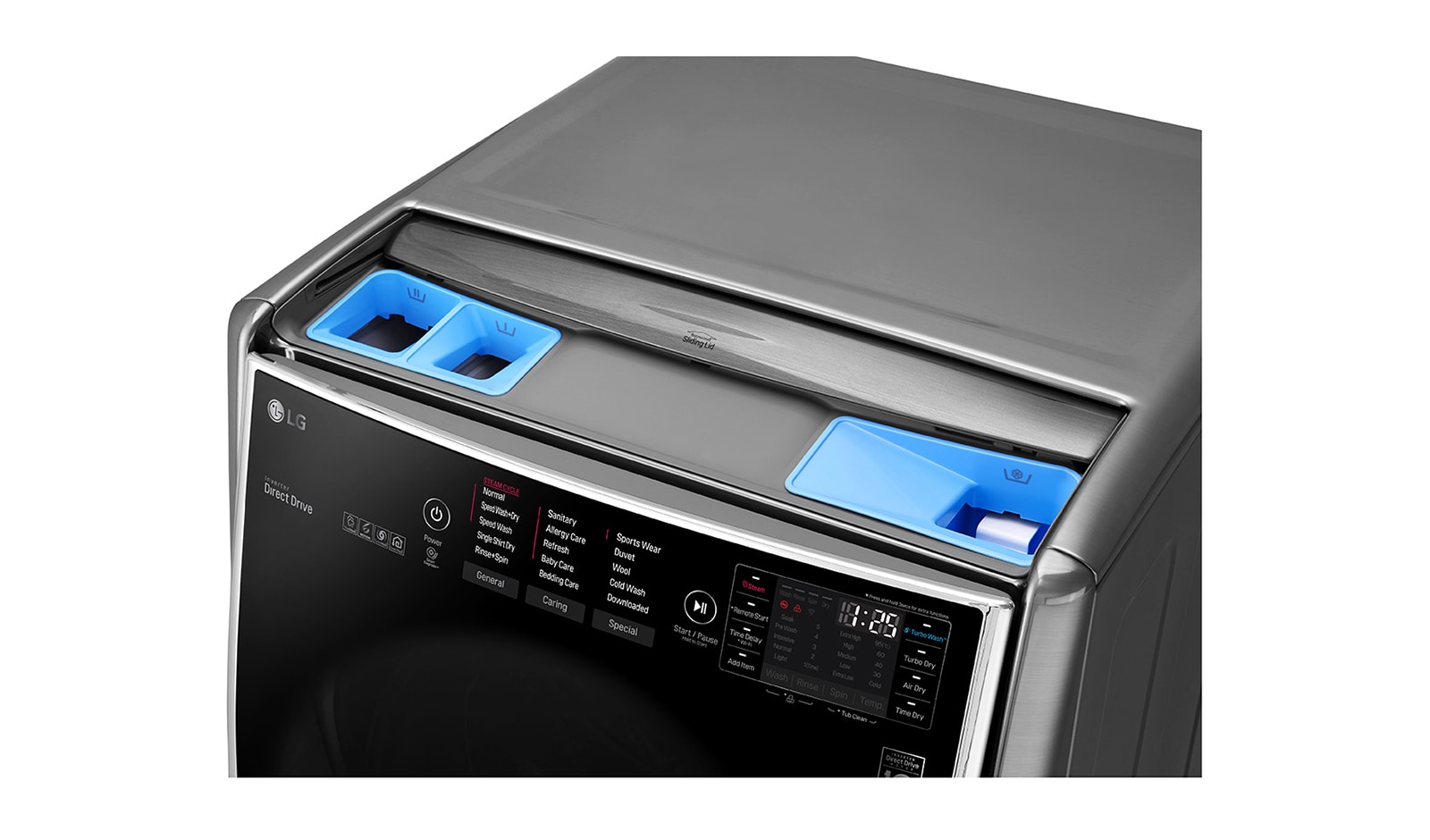 LG 21kg+ 3.5kg Wash Two Load with LG TWINWash™ Washing Machine, FT025C9SS