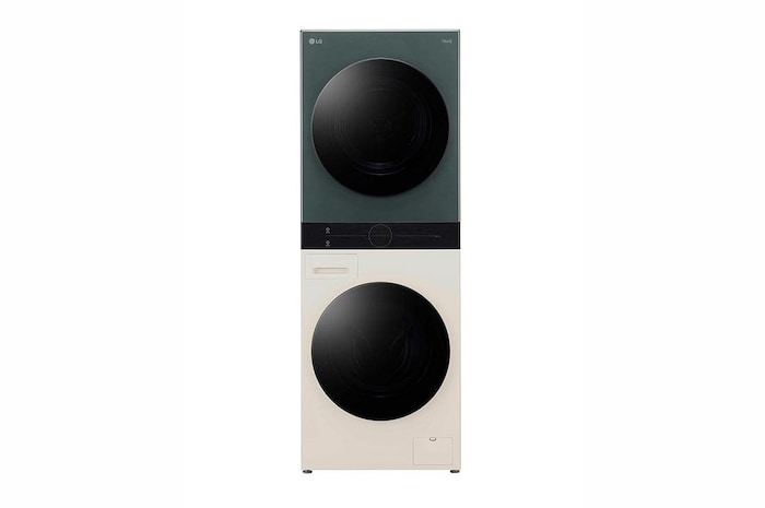 LG 13/10kg Objet WashTower™ All-In-One Stacked Washer Dryer, FWT1310BGP