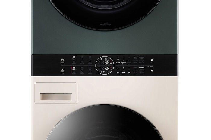 LG 13/10kg Objet WashTower™ All-In-One Stacked Washer Dryer, FWT1310BGP