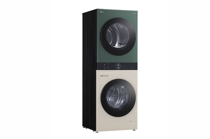 LG 13/10kg Objet WashTower™ All-In-One Stacked Washer Dryer, FWT1310BGP