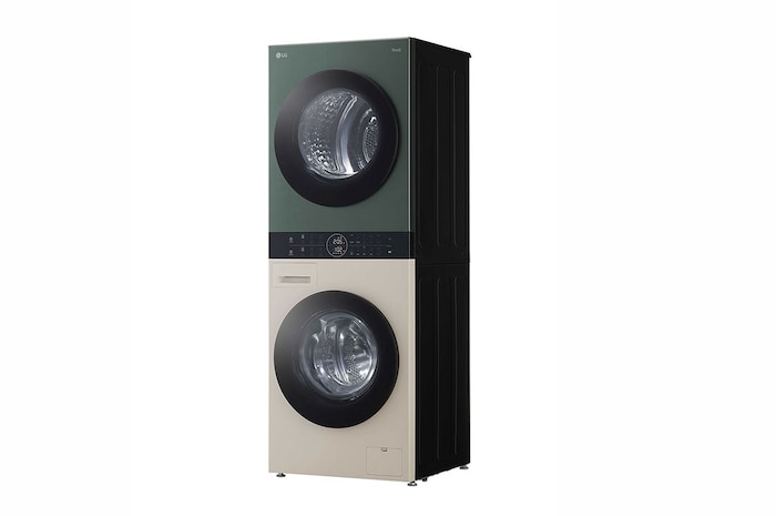 LG 13/10kg Objet WashTower™ All-In-One Stacked Washer Dryer, FWT1310BGP