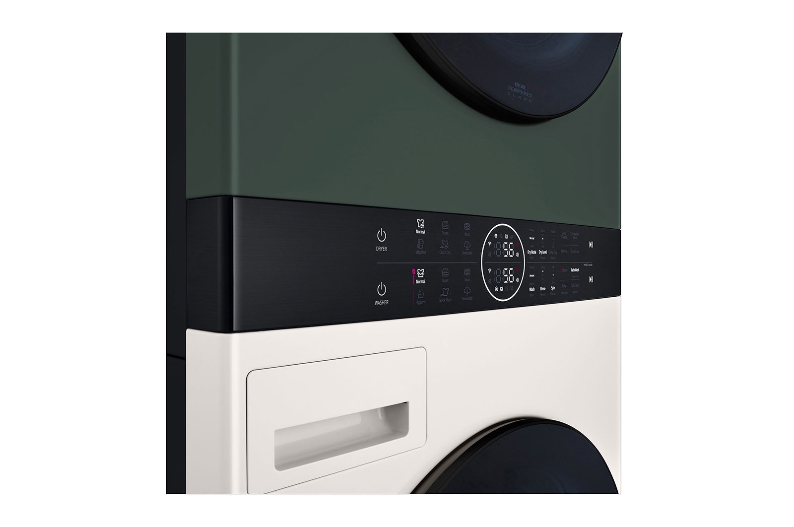 LG 13/10kg Objet WashTower™ All-In-One Stacked Washer Dryer, FWT1310BGP