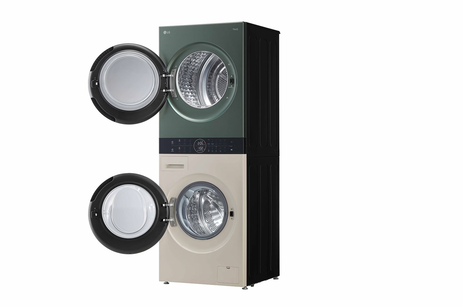 LG 13/10kg Objet WashTower™ All-In-One Stacked Washer Dryer, FWT1310BGP