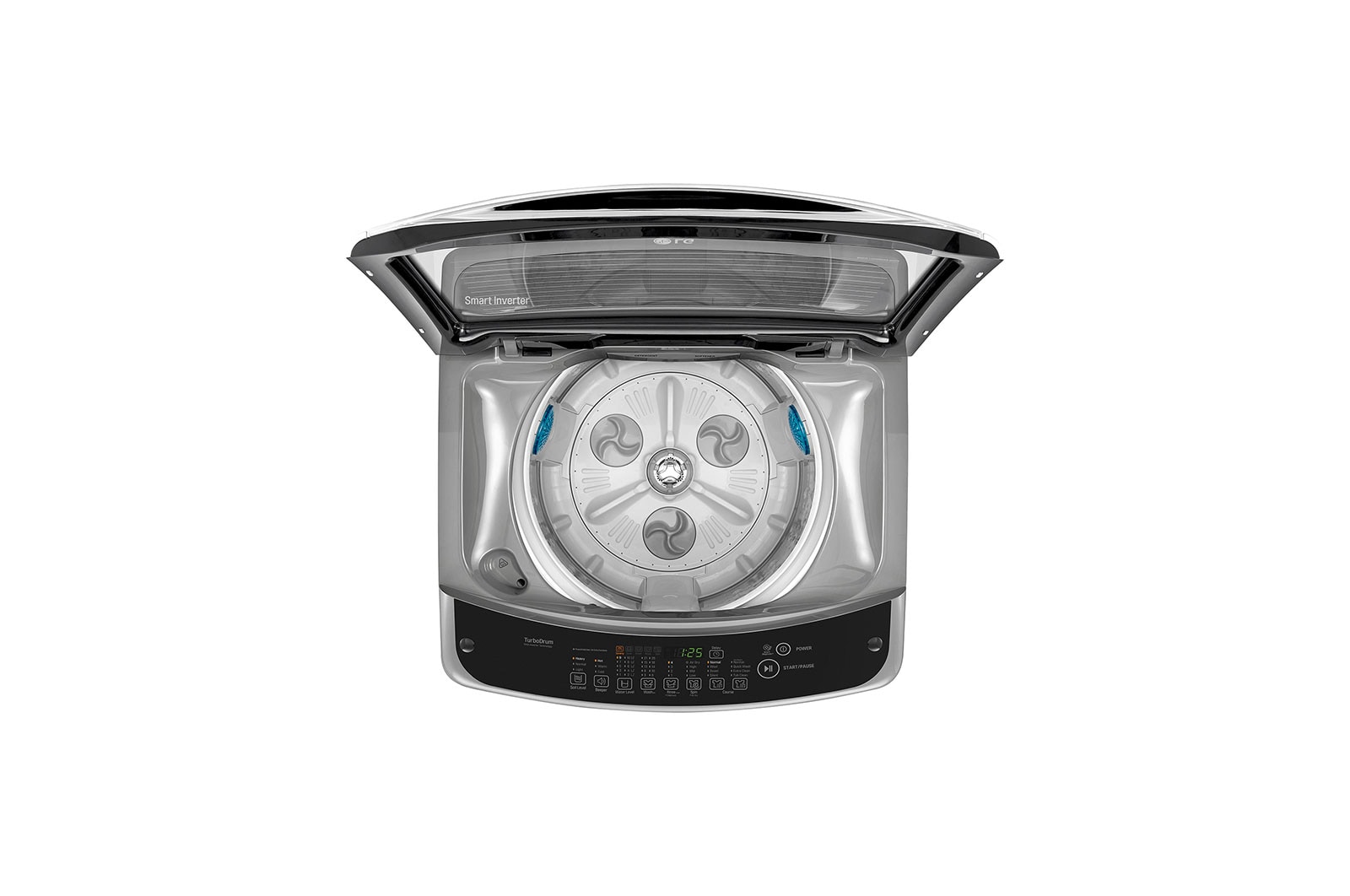 LG 18kg Silver Sapience Smart Inverter Washing Machine, Smart Motion, Smart Diagnosis, T1866NEFTU