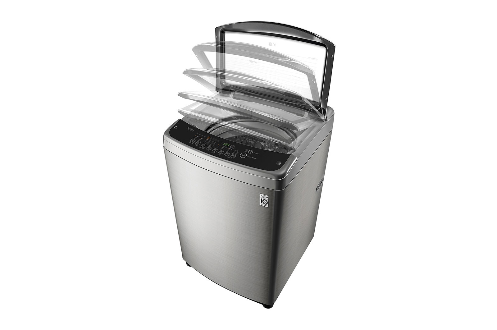 LG 18kg Silver Sapience Smart Inverter Washing Machine, Smart Motion, Smart Diagnosis, T1866NEFTU
