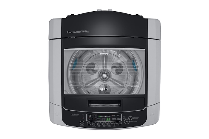 LG Top Load Washer, 18.5 kg, Smart Inverter Control, TurboDrum™, Smart Diagnosis™, T1885NEHTE