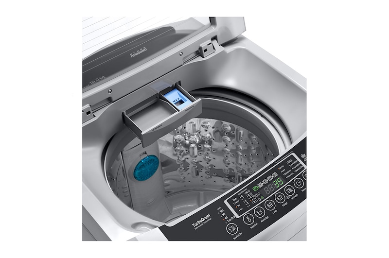 LG Top Load Washer, 18.5 kg, Smart Inverter Control, TurboDrum™, Smart Diagnosis™, T1885NEHTE