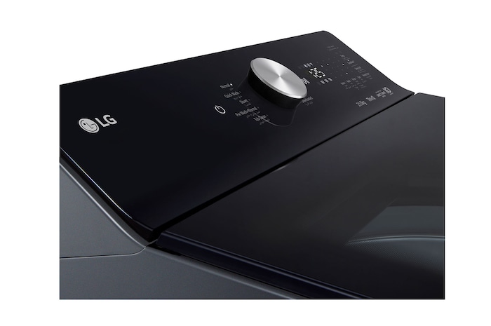 Front open view of top loading washing machine