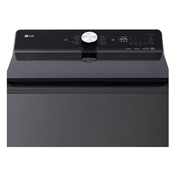 Beige blouse with digital overlay on LG washer, representing AI Wash fabric detection.