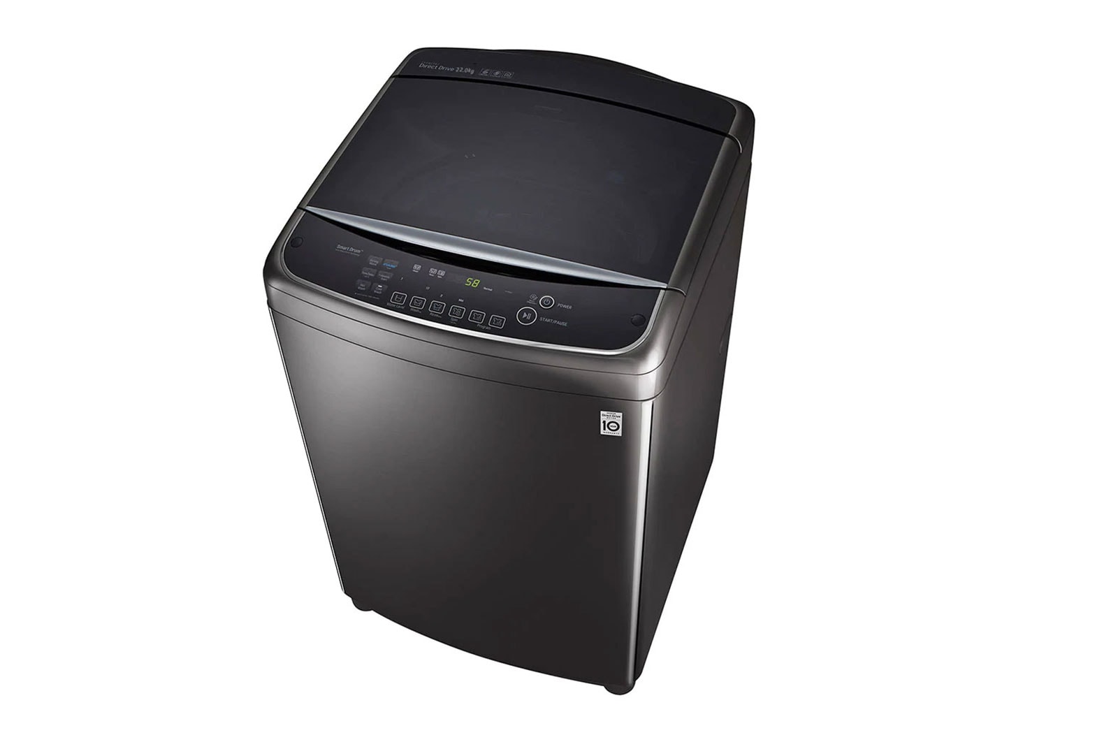 LG 22 Kg HEDD Motor, Turbo Wash 3D, 6 Motion, Steam, Soft Closing Door, T2293EFHSC