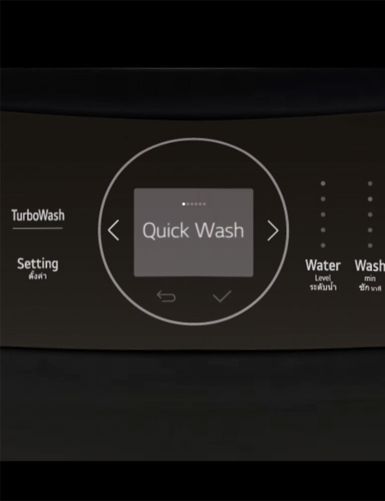 Washing machine panel associated association
