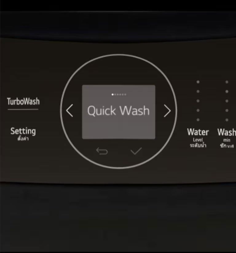 Washing machine panel associated association