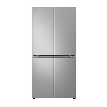 Front view of LG Refrigerator, 530 Liter, 4 Doors, Silver GC-B22FFLZB