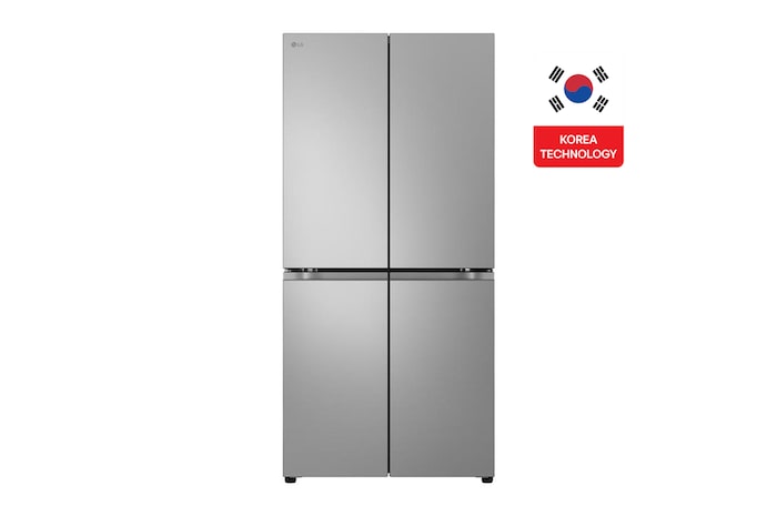 Front view|LG Refrigerator, 423 Liter, Instaview, Black|GC-B22FFLZB