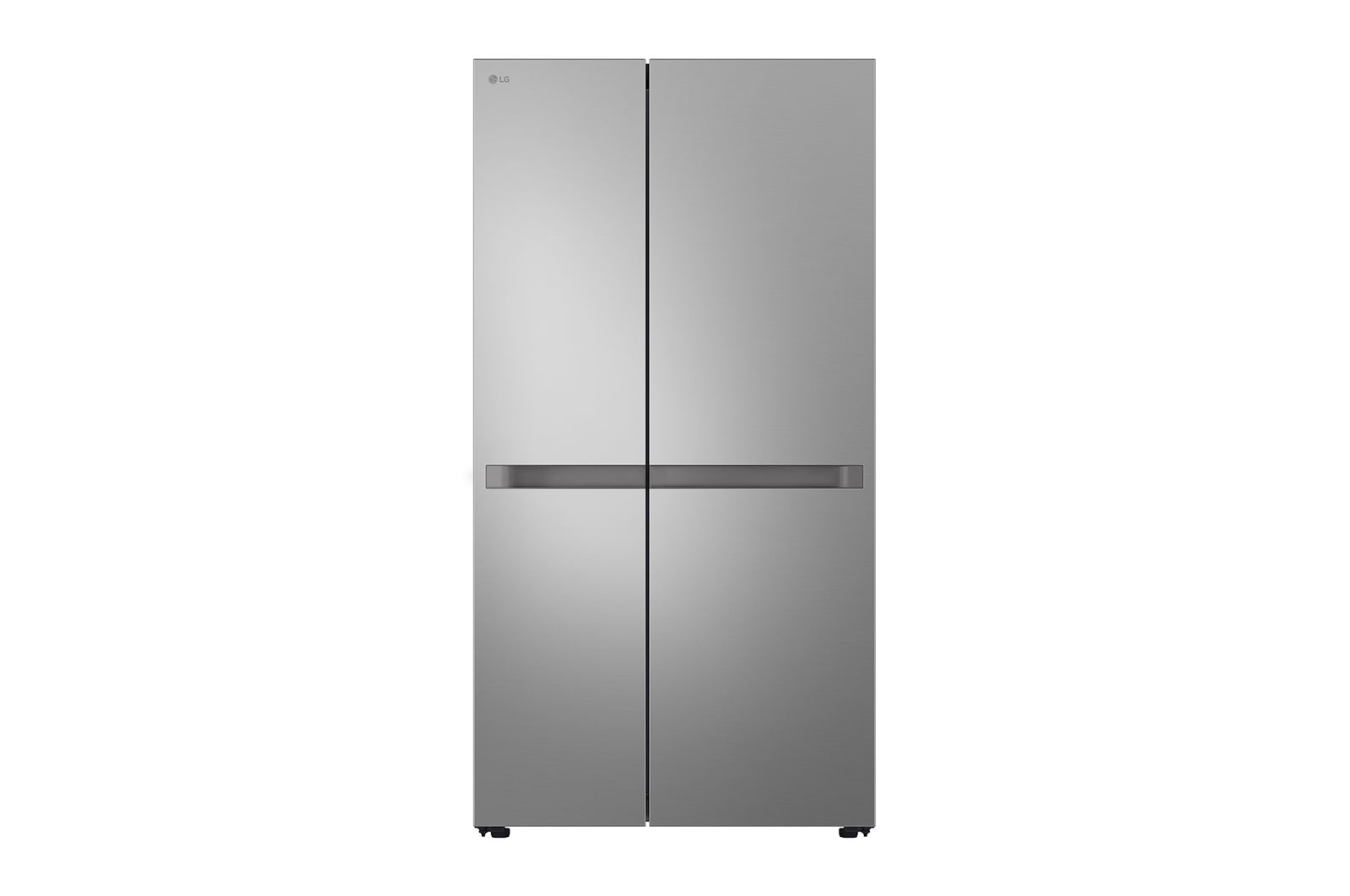 Front view of LG Refrigerator, 664L, Side by Side, I-Micom GC-B257KLJW