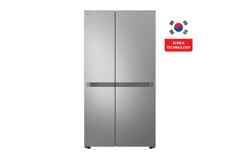 Front view of LG Refrigerator, 664L, Side by Side, I-Micom GC-B257KLJW