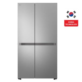 Front view of LG Refrigerator, 664L, Side by Side, I-Micom GC-B257KLJW